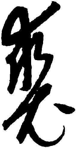 裘,康里巎巎,書法字典